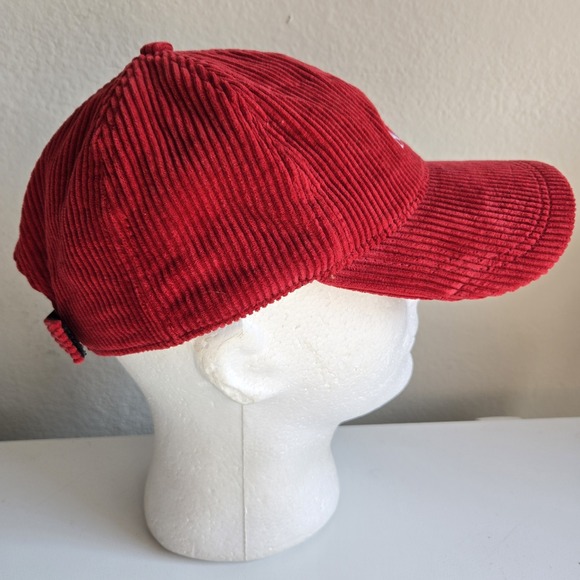 Kith VF Corduroy Hat Cap Red Strapback Cotton - Picture 3 of 8